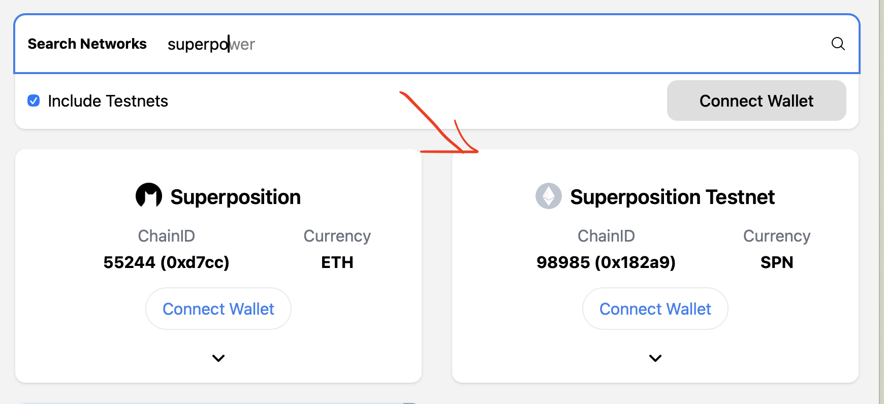 Chainlist SuperPosition